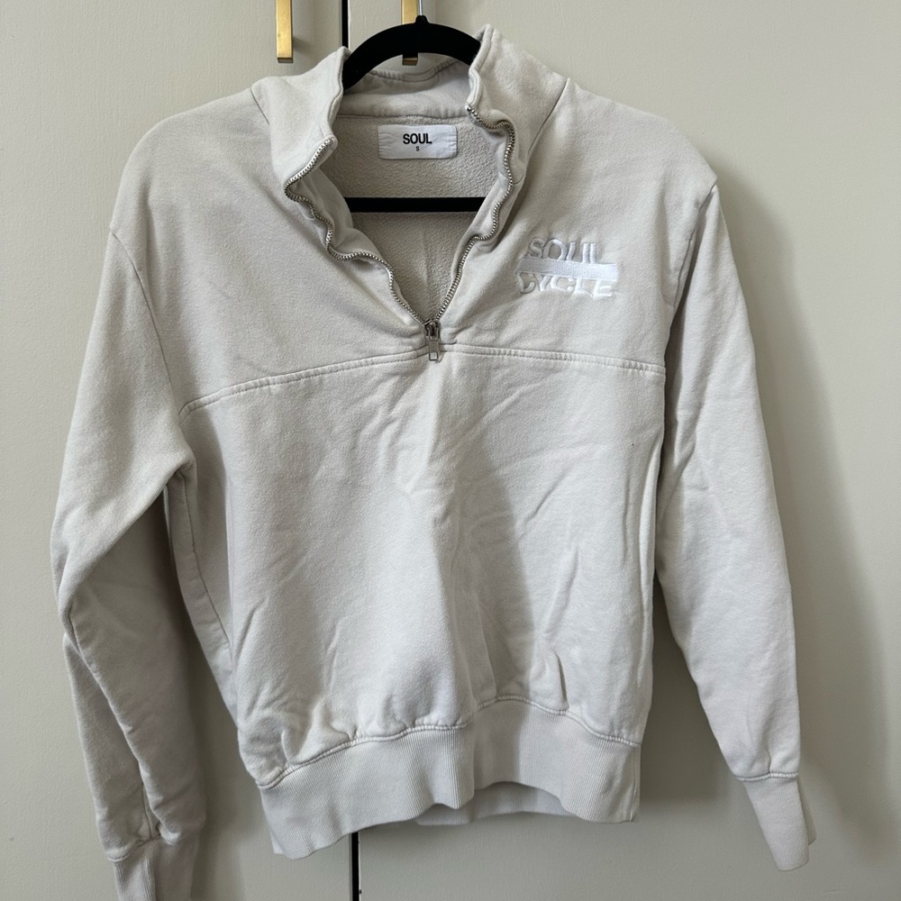 soulcycle katie quarter zip sweatshirt